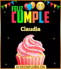 GIF Feliz Cumple gif Claudia